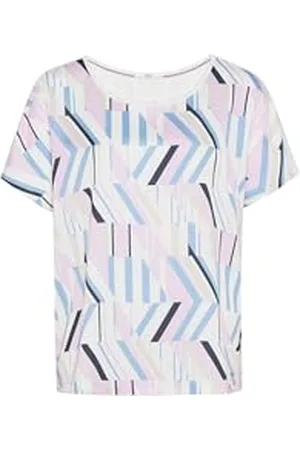Brax Damska koszulka z krótkim rękawem w stylu Caelen Hybrid Graphic Printed, , 36