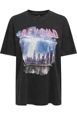 ONLY Damska koszulka Onllucca Life S/S Night Top Box JRS, , L