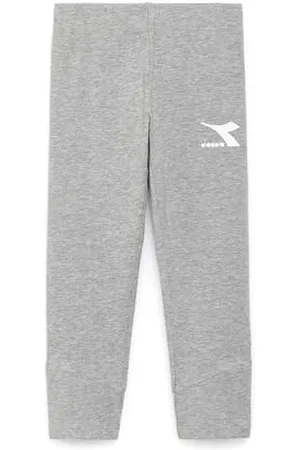 Diadora JG.Legginsy Bounce, Jasnoszary Melange, XL Dziewczyna