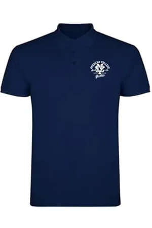American College Koszulki polo sportowe oddychające drukowane mieszane ubrania męskie i damskie na co dzień model ACPLW6 Navy XXL, , XXL