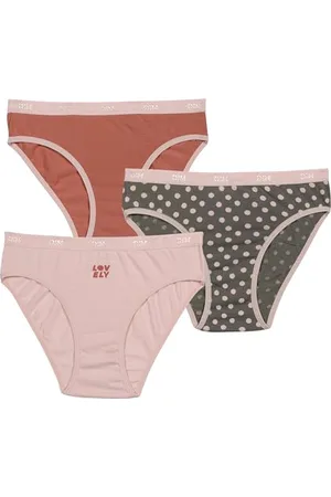 Dim Girl Les Pockets Miękka Bawełna Wygodne X3 Majtki, Czarne, 12 Lat EU, , 12 lat