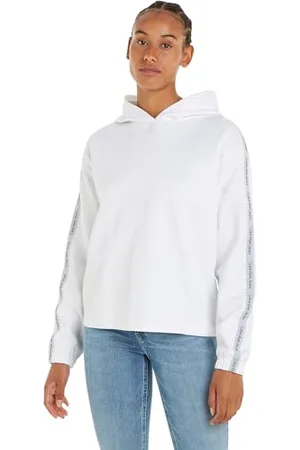 Calvin Klein Jeans Elastyczna bluza z kapturem z logo dla kobiet, , XXS