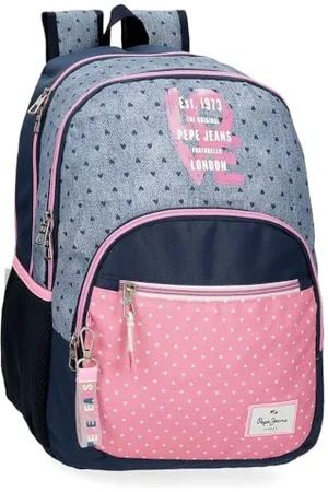 Pepe Jeans Noni Denim Plecak Podwójna komora 32x44x22 cms Poliester 25,81L by Joumma Bags, , Podwójny plecak Komora