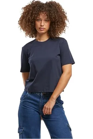 Build Your Brand T-shirty damskie 70% bawełna, 30% poliester, granatowe M, , M