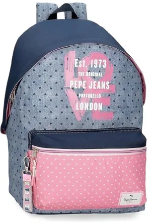 Pepe Jeans Noni Denim Plecak szkolny Adaptacyjny na wózek 31x42x17,5 cms Poliester 22,79L by Joumma Bags, , Plecak szkolny adaptacyjny do wózka