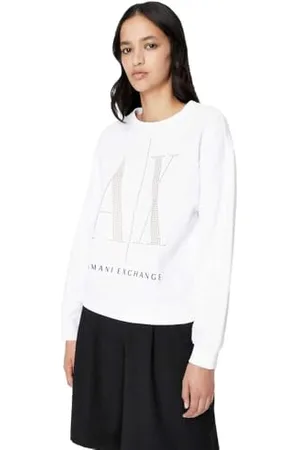 Armani Exchange Damska bluza z ćwiekami, , XL