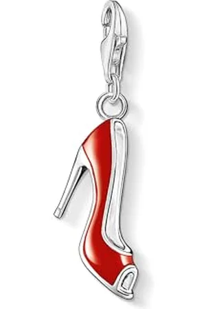 Thomas Sabo Damen-Charm Club-Anhänger Pumps/Schuh rot emailliert 925er Sterlingsilber 0301-007-10