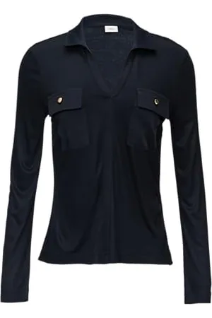 QS by s.Oliver BLACK LABEL Koszulka z długim rękawem z kołnierzem, , 38