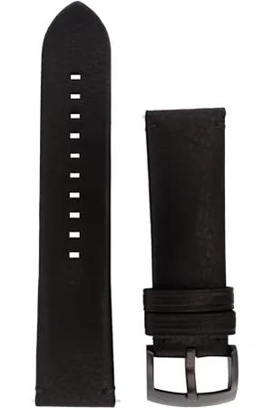 Emporio Armani Zegarki na rękę dla mężczyzn 22 mm, czarna skóra, oryginalny pasek zamienny do AR2461, , Pasek