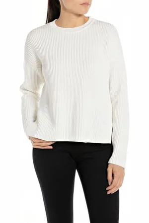 Replay Damski sweter z krótkim krojem, , S