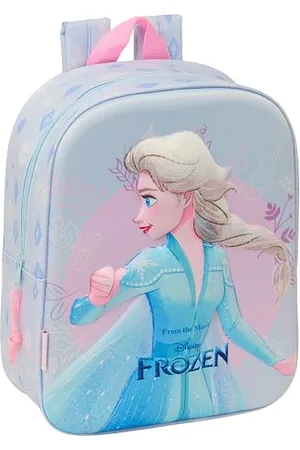 Safta FROZEN 3D Plecak do przedszkola 3D, dostosowany do samochodu, łatwy do czyszczenia, idealny dla dzieci w różnym wieku, wygodny i wszechstronny, jakość i wytrzymałość, 22 x 10 x 27 cm,