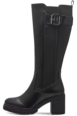Marco Tozzi Damskie długie buty 2-25636-43 modne kozaki, czarne, 41 EU, , 41 EU