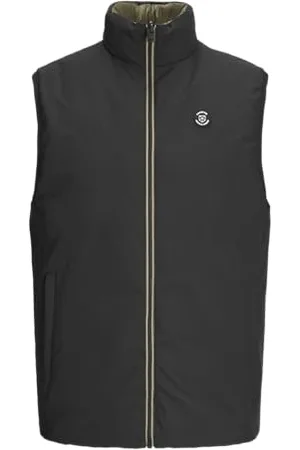 JACK & JONES JACK&JONES JPRBLUBROOK Męska kamizelka z odwracaną kamizelką, czarna, L, , L