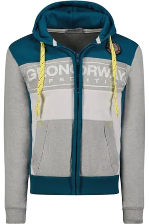 Geographical Norway Gweny Męska bluza z kapturem z kieszenią kangurka - Bluza z logo bluza z kapturem z kapturem ciepły długi rękaw - męska wiosna lato jesień zima ( L), , L
