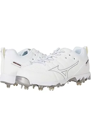 Mizuno 320638.000.16.1150 9-Spike Swift 7 Low damskie kolce do piłki softball z metalu, białe, 11,5