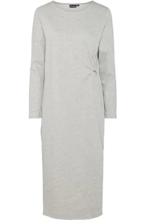 Pieces® Pcsinori Ls Knot Dress, , XS