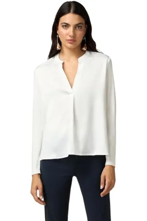 Oltre : T-shirt z dwóch różnych materiałów z długimi rękawami niebieski Autum Winter 24, , XXL