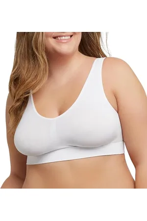 Just My Size Hanes Damski bezszwowy biustonosz, Pure Comfort, lekkie wsparcie, zakładany przez głowę, duże rozmiary, , 3XL
