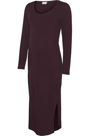 Mama;licious MAMA.LICIOUS MLEVA LS JRS MIDI Dress Noos, , M