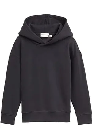 TOM TAILOR Bluza z kapturem dla chłopców i dzieci, oversize, z nadrukiem na plecach, , 128-134