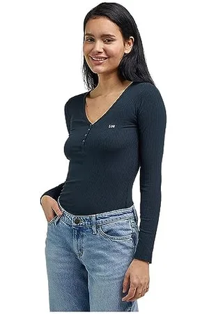 Lee Damska koszulka Ls Henley, , M