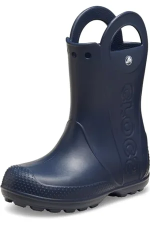 Crocs Buty przeciwdeszczowe z uchwytem dla dzieci uniseks, granatowy, 4 UK Child
