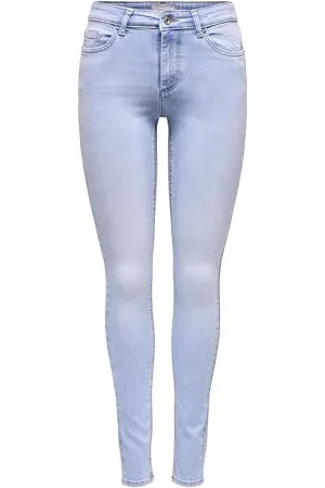 ONLY Onlblush Mid Skinny Dnm Tai006 Noos Jeans Jasnoniebieski, XXL / 34L Kobiety, Jasnoniebieski dżins, XXL / 34L