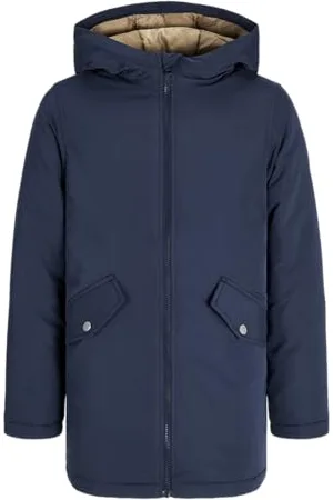 JACK&JONES JUNIOR Chłopięca kurtka JJLOOP MNI Parka, Navy Blazer, 110, , 110