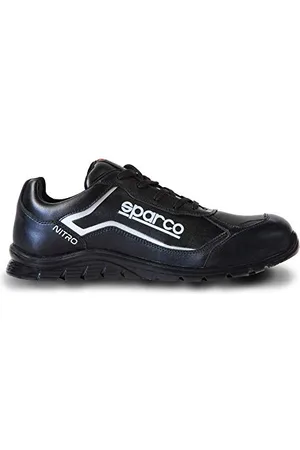 Sparco Nitro, Antyfortunistyczne buty robocze Unisex-Adult, Czarny, 45 EU