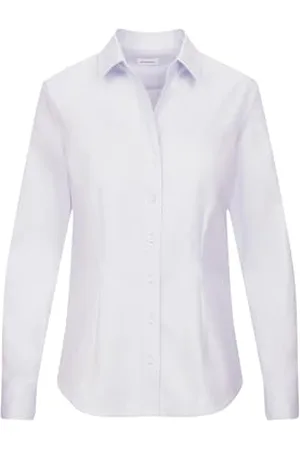 Seidensticker Damska bluzka koszulowa slim fit, niebieski, 38
