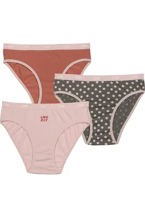 Dim Girl Les Pockets Miękka Bawełna Wygodne X3 Majtki, Niebieski/ , 8 Lat EU, , 8 lat