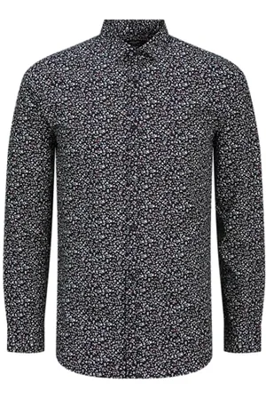 JACK & JONES Jprblablackpool Print L/S Shirt Sn, , XXL