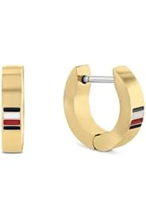 Tommy Hilfiger Biżuteria Męskie Kolczyki Huggies z żółtego złota - 2790586, Jeden rozmiar, Stal nierdzewna, Bez kamieni szlachetnych