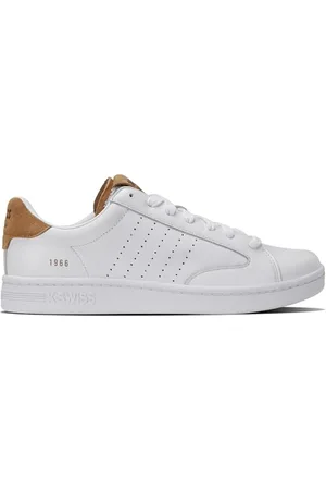 K-Swiss Męskie buty sportowe Lozan Klub LTH, WHT/WHT/BRWNSGR SD, 47 EU