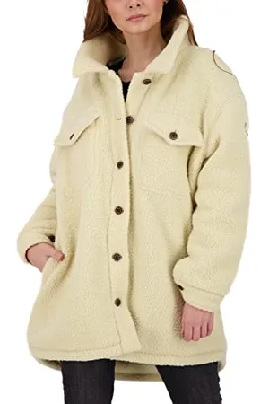 alife kickin Alife and Kickin CarolinaAK G Coat damska kurtka zimowa z ciepłą podszewką, XS-XXL, kremowa, S, , S