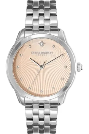 Olivia Burton Analogowy zegarek kwarcowy dla kobiet, kolekcja Starlight ze srebrną bransoletką ze stali nierdzewnej - 24000047