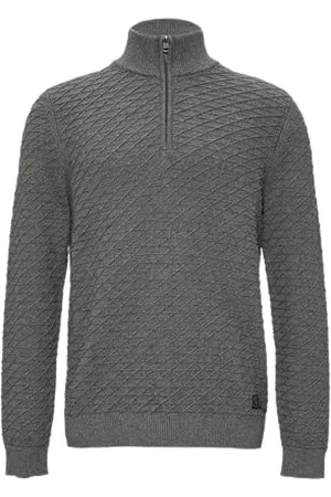QS by s.Oliver Sweter z zamkiem do połowy, , 3XL