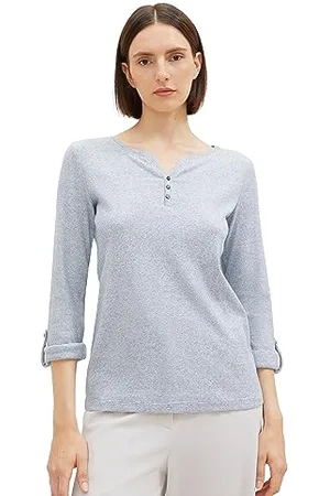 TOM TAILOR Damski T-shirt w paski 1024036, , 3XL