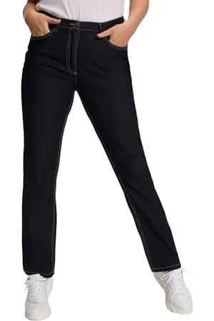 Ulla Popken Damskie spodnie jeansowe, Blue Denim, 38W / 30L