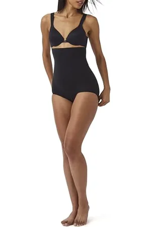 Spanx Bielizna modelująca dla kobiet Kontrola brzucha Majtki z wysokim stanem (regularne i duże rozmiary), , S
