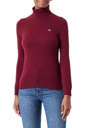GANT Extrafine Lambswool rolowany kołnierz, , S