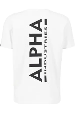 Alpha Industries T-shirt męski z nadrukiem na plecach