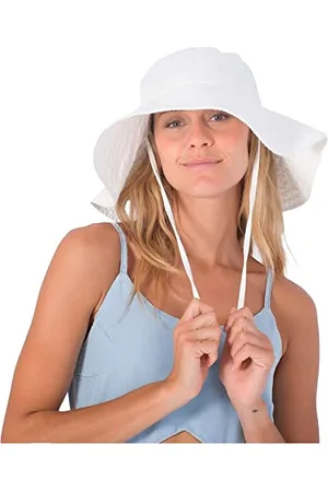 Hurley Damska czapka z daszkiem W Vila Del Sol Wide Brim Bucket, biała, rozmiar uniwersalny