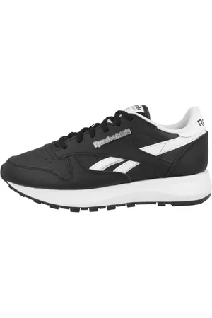 Reebok Klasyczna skóra Sp Trampki Kobiety, Czarny srebrny czarny, 35 EU