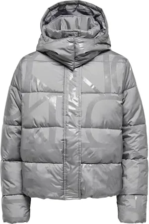ONLY ONLMERCEDES AOP Puffer Life OTW kurtka damska, szara, XS, , XS
