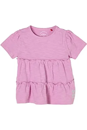 QS by s.Oliver Unisex - dziecięcy T-shirt z falbankami, , 68 cm