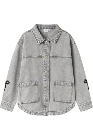 NAME IT Dziewczęca Nkfgloria DNM Emb Jacket 7511-Za T, , numeric_146