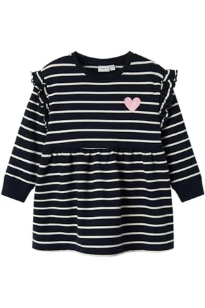 NAME IT Dziewczęca Nmftorina Nreg SWE Dress Bru Pb, , 80