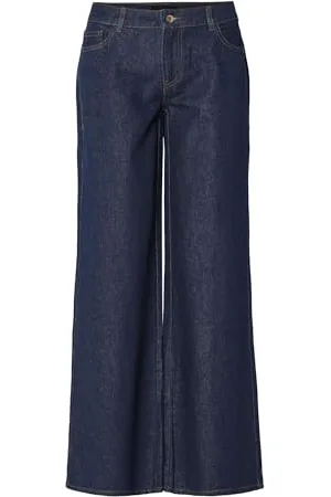 Pieces® Pcselma Lw Wide Jeans Rinse Noos Bc, , 28W / 32L