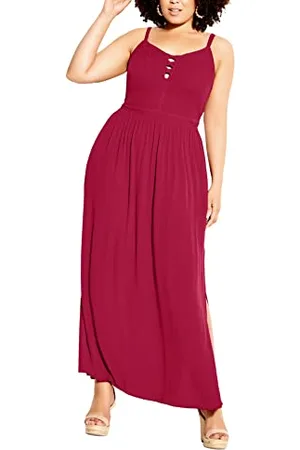 City Chic Damska sukienka maxi riwiera plus size, , 48-Plus